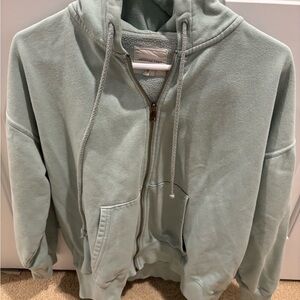 American Eagle Outfitters Light Green Zip-Up Jacket